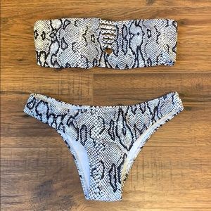 Snake print bikini